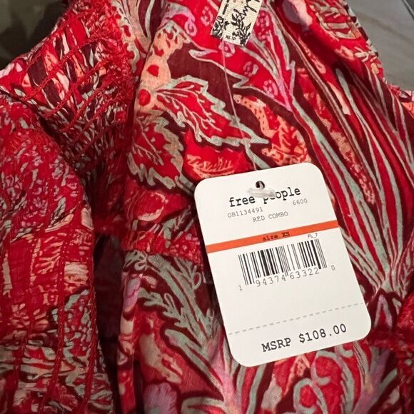 NWT Free People Forever Yours Smocked Slip Dress - Picture 4 of 6